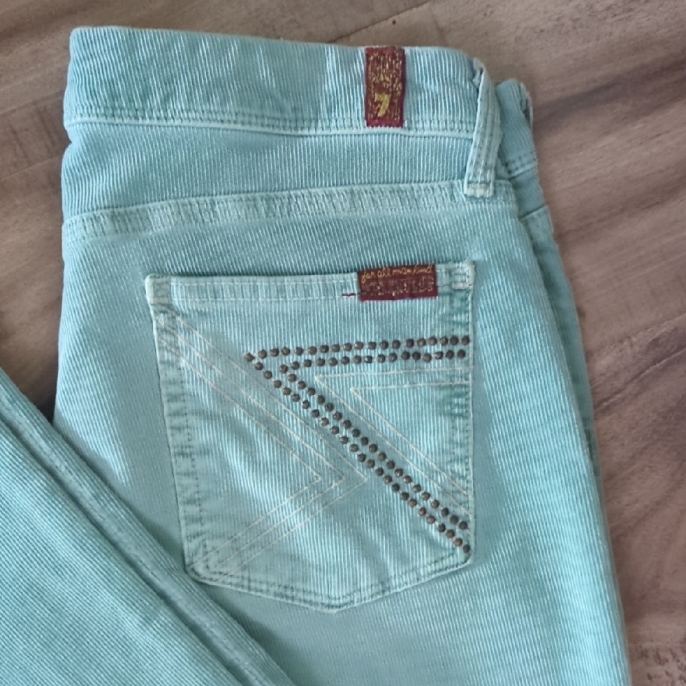 7 For All Mankind Light Blue Corduroy Pants